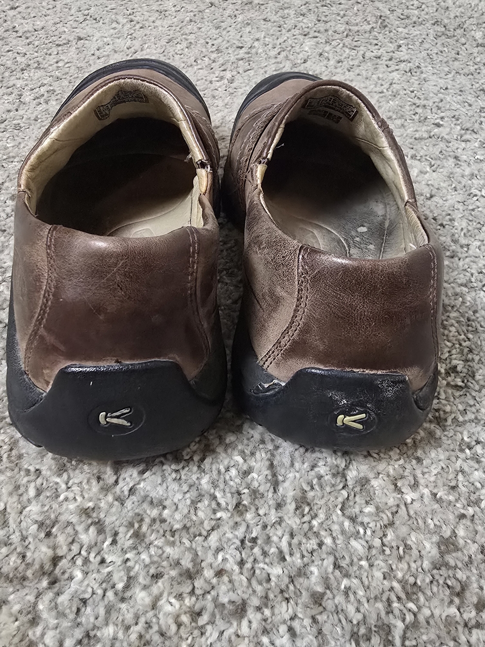 KEEN Women’s Leather Slip-On Casual Shoes Brown/Black Rubber Sole US 8.5 EU 39 - Picture 4 of 7